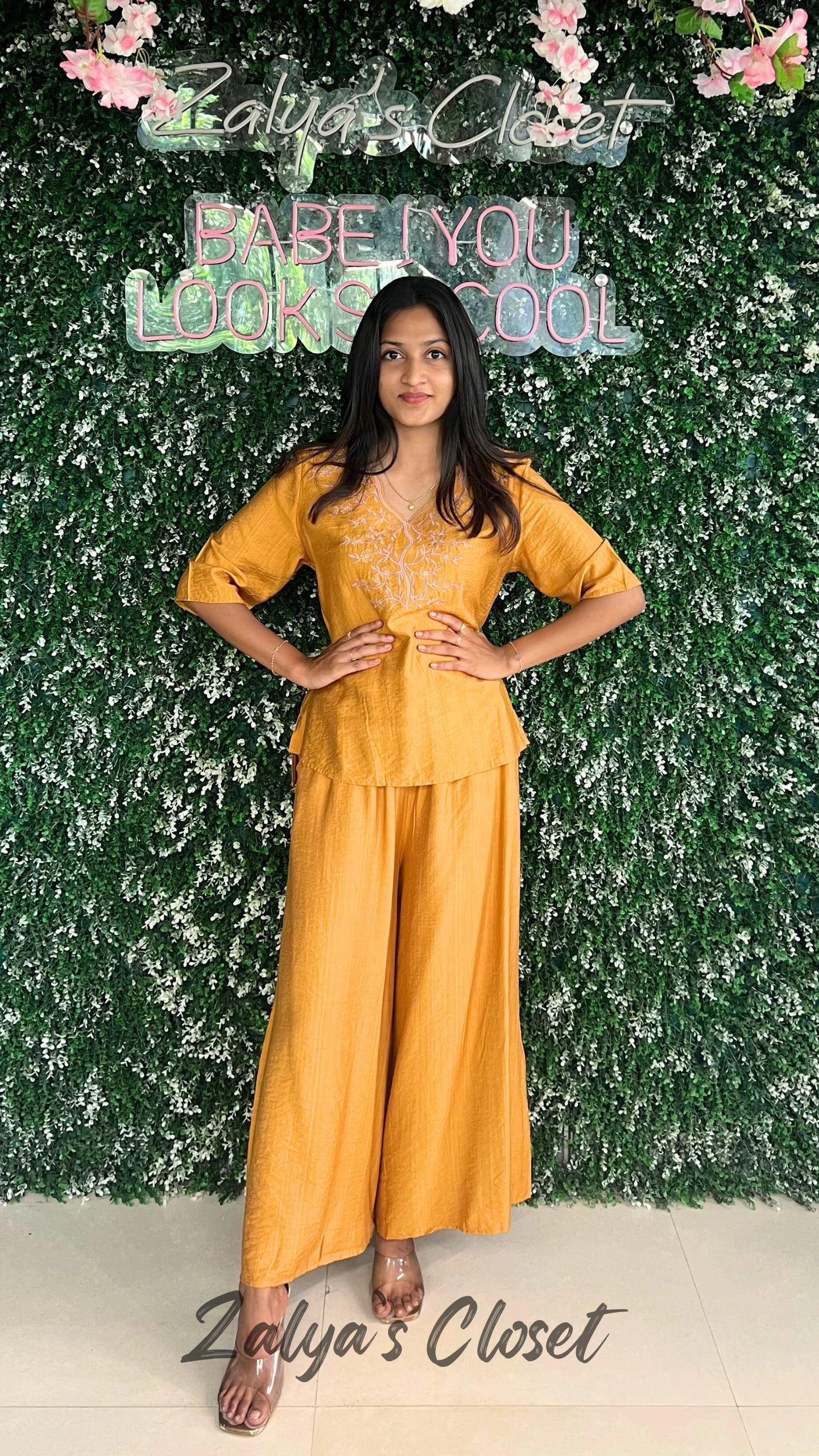 Imported Embroidered Top and Pant Set image 1