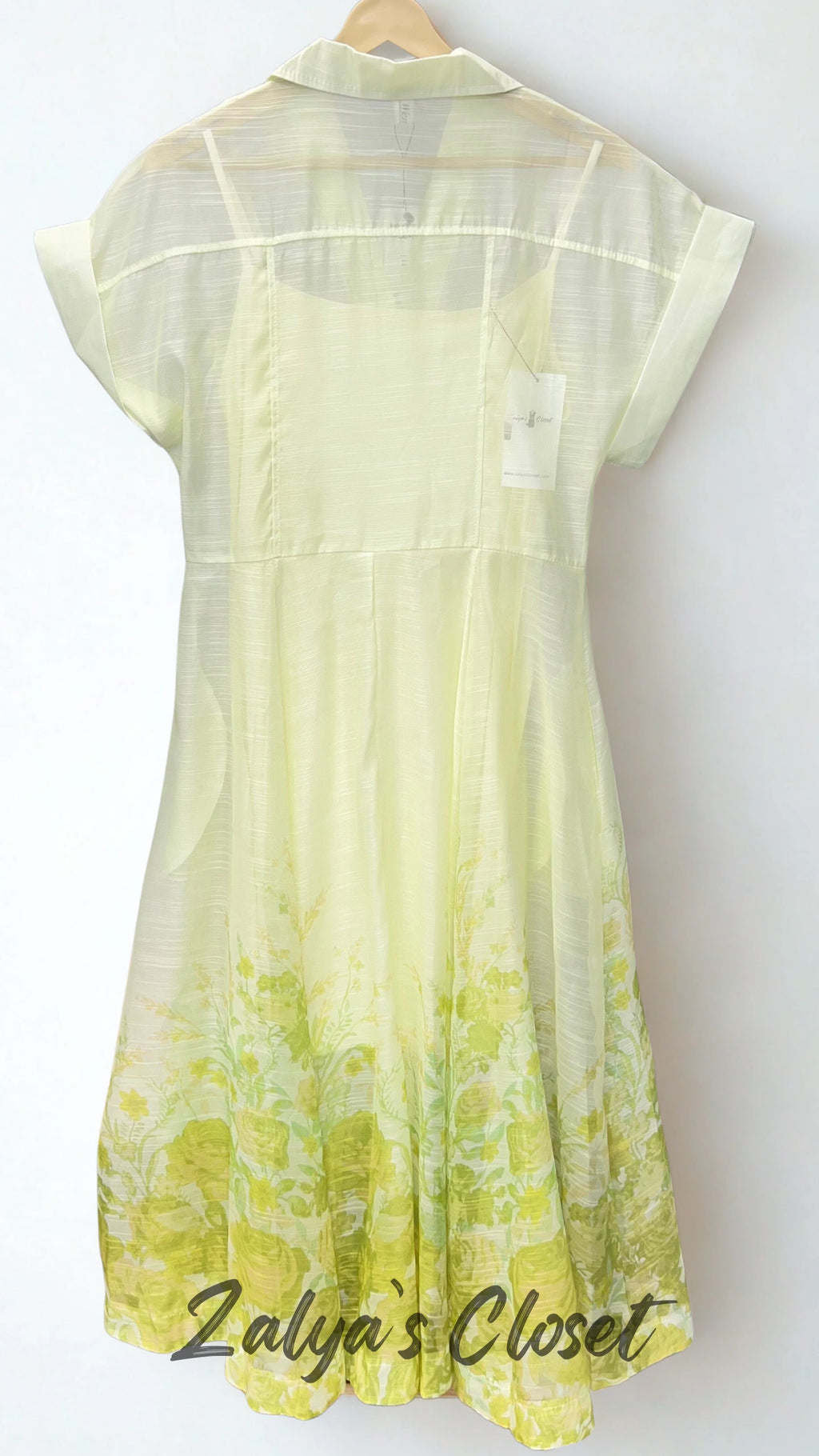 Imported Printed Dress with Inner and Belt image 6