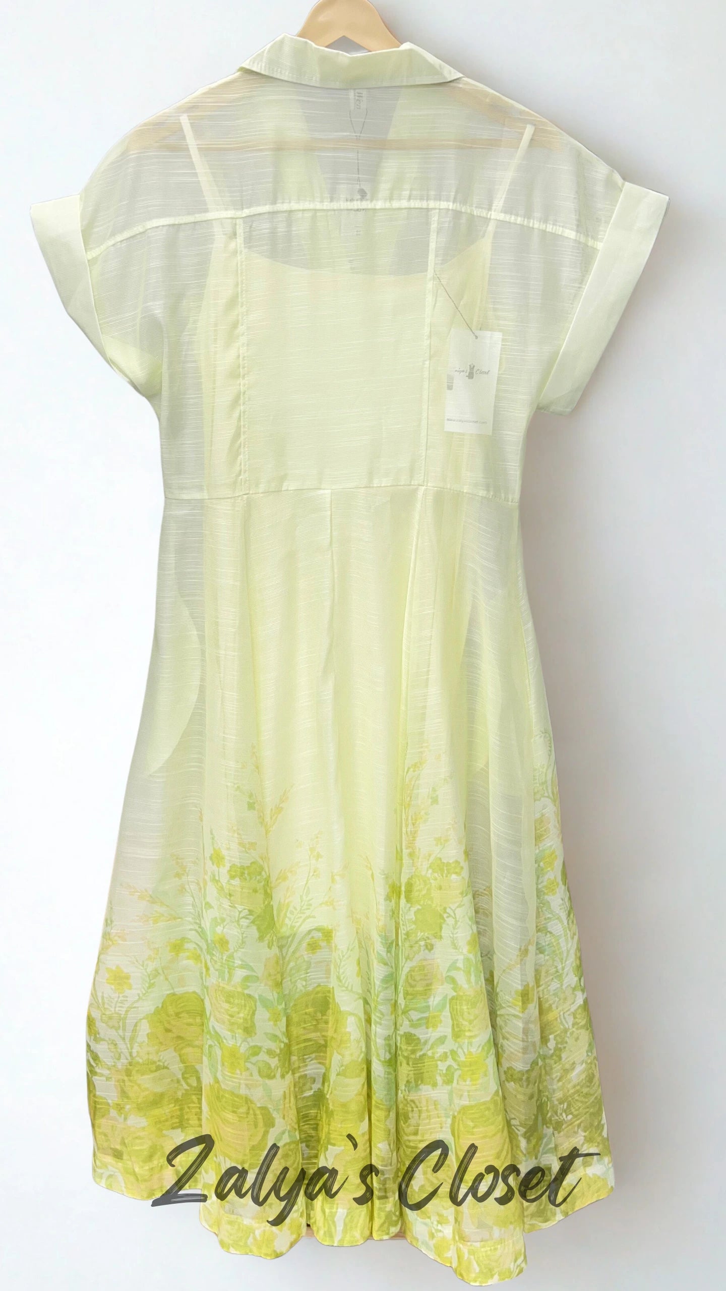 Imported Printed Dress with Inner and Belt image 6