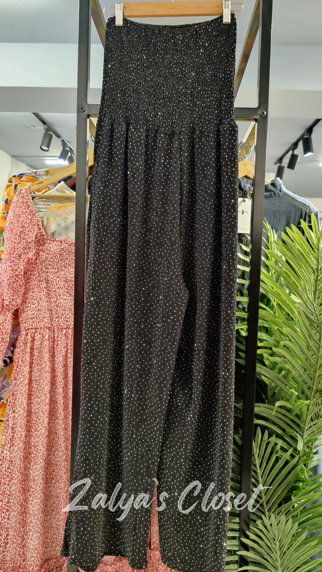 Smocking Pattern Party Wear Jumpsuit image 2