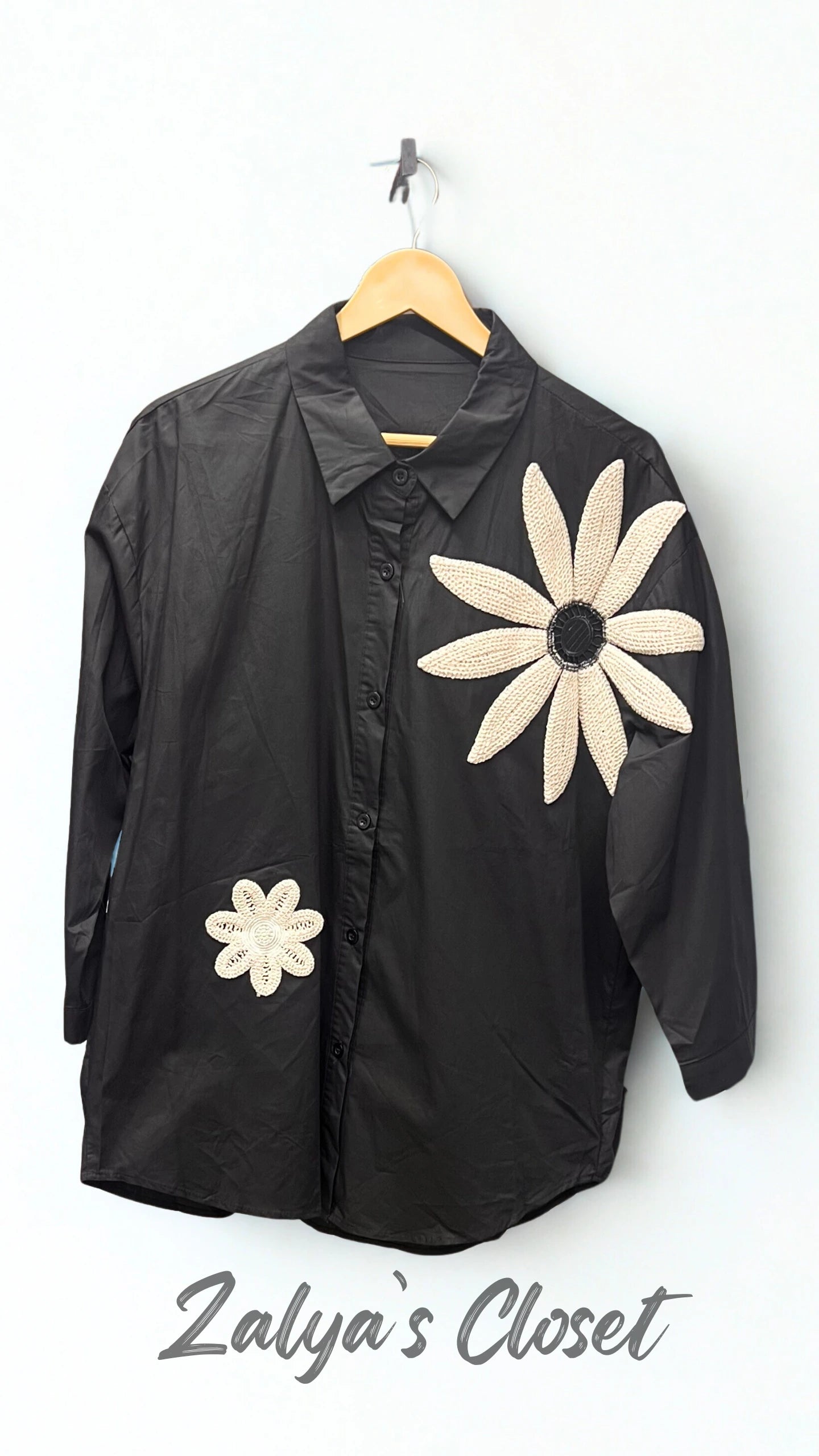Imported Shirt with Flower Design image 1