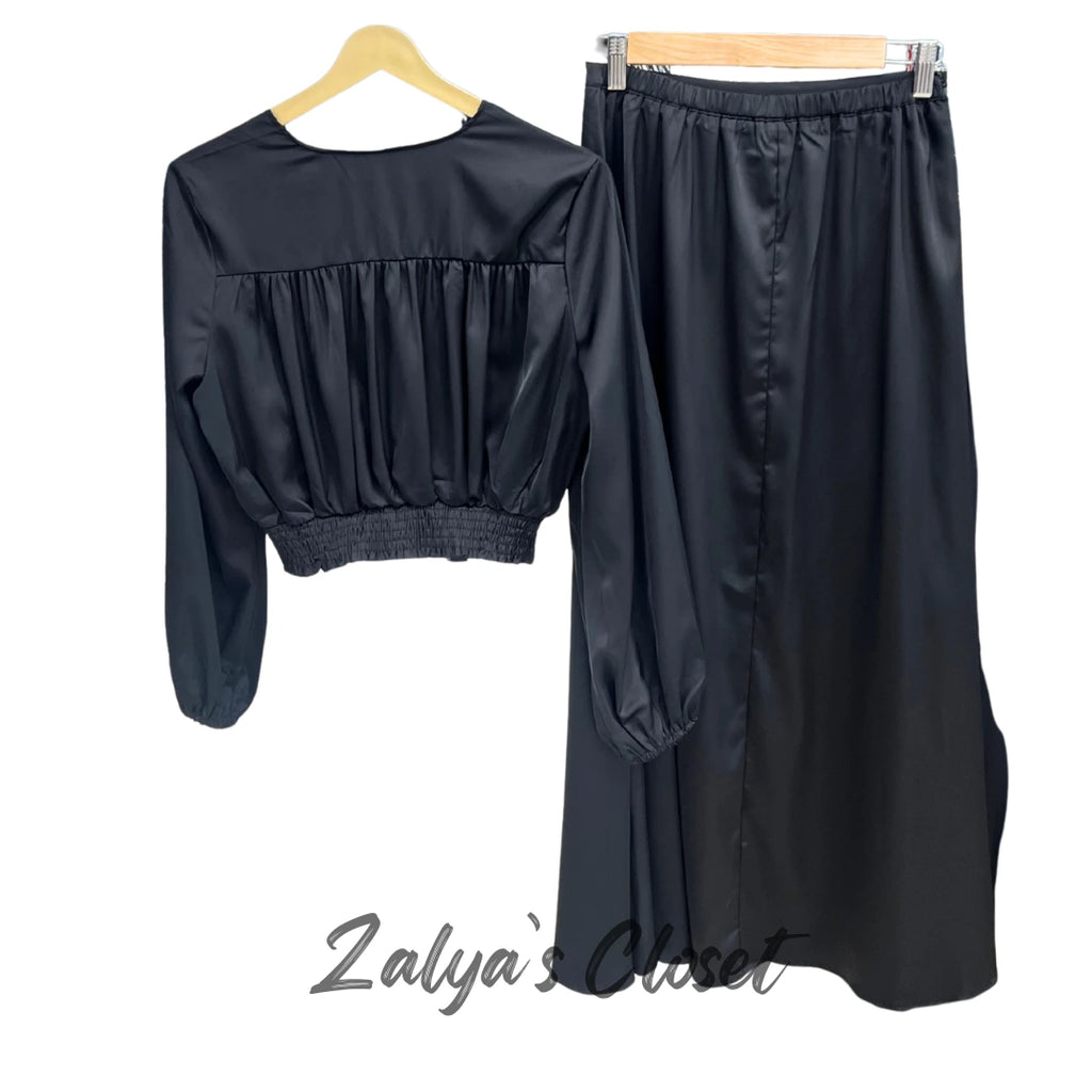 Satin co ord set imported image 2