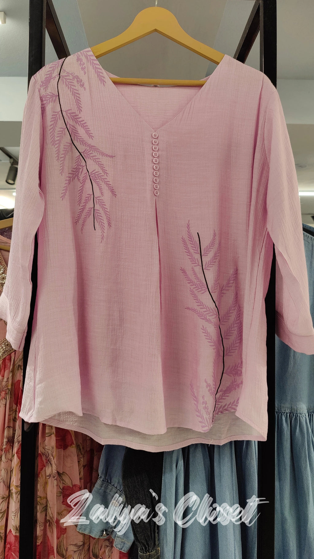 Top With Embroidery Design image 2