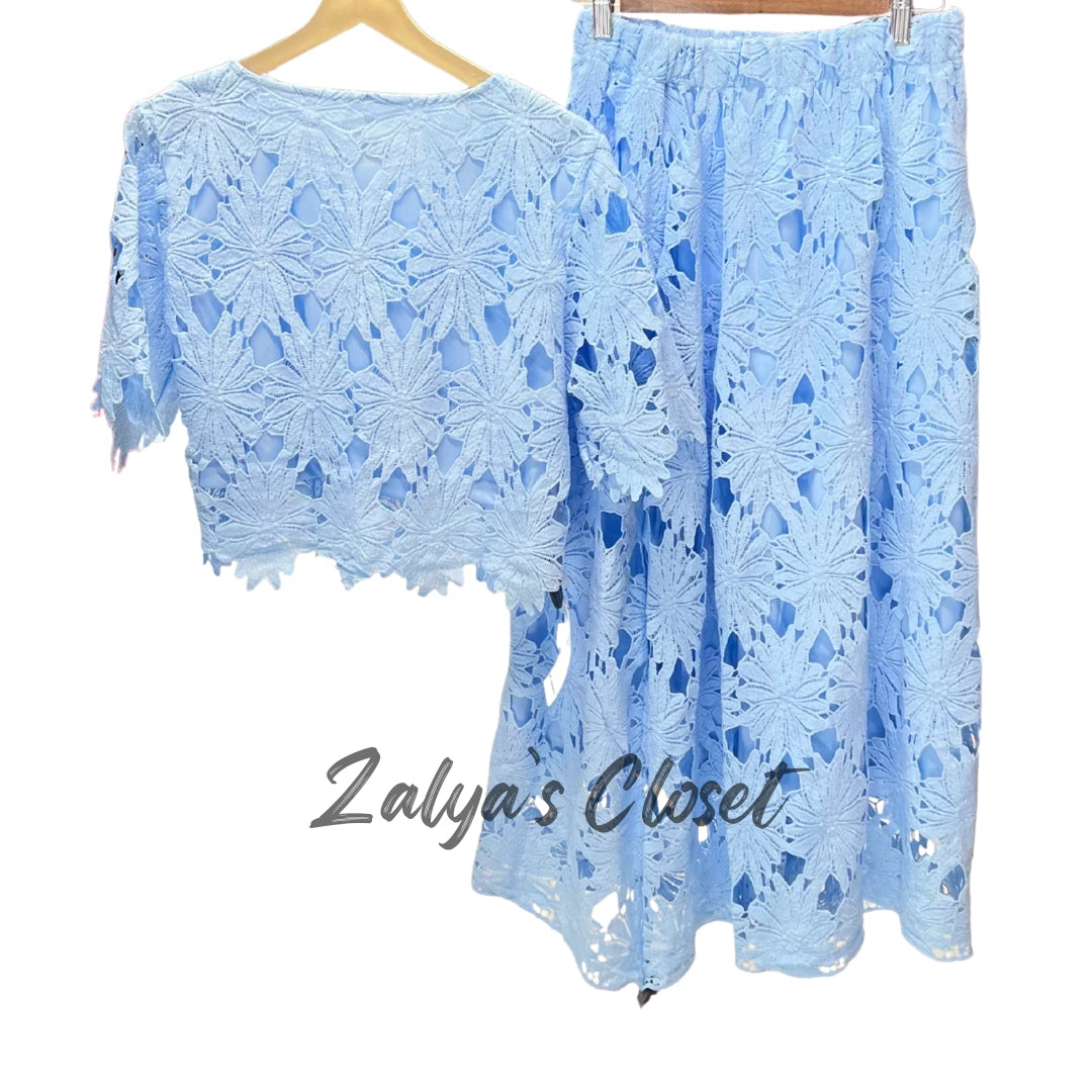 Imported Lace Top and Skirt Set image 4