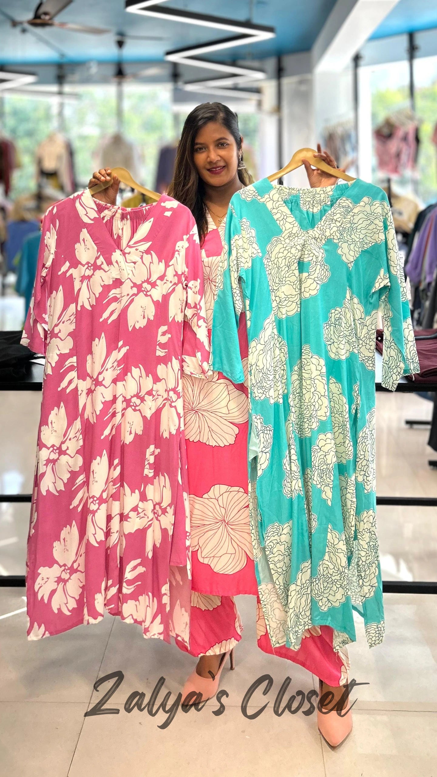 Cotton Same Print Kurta and Pant Co-ord Set image 2