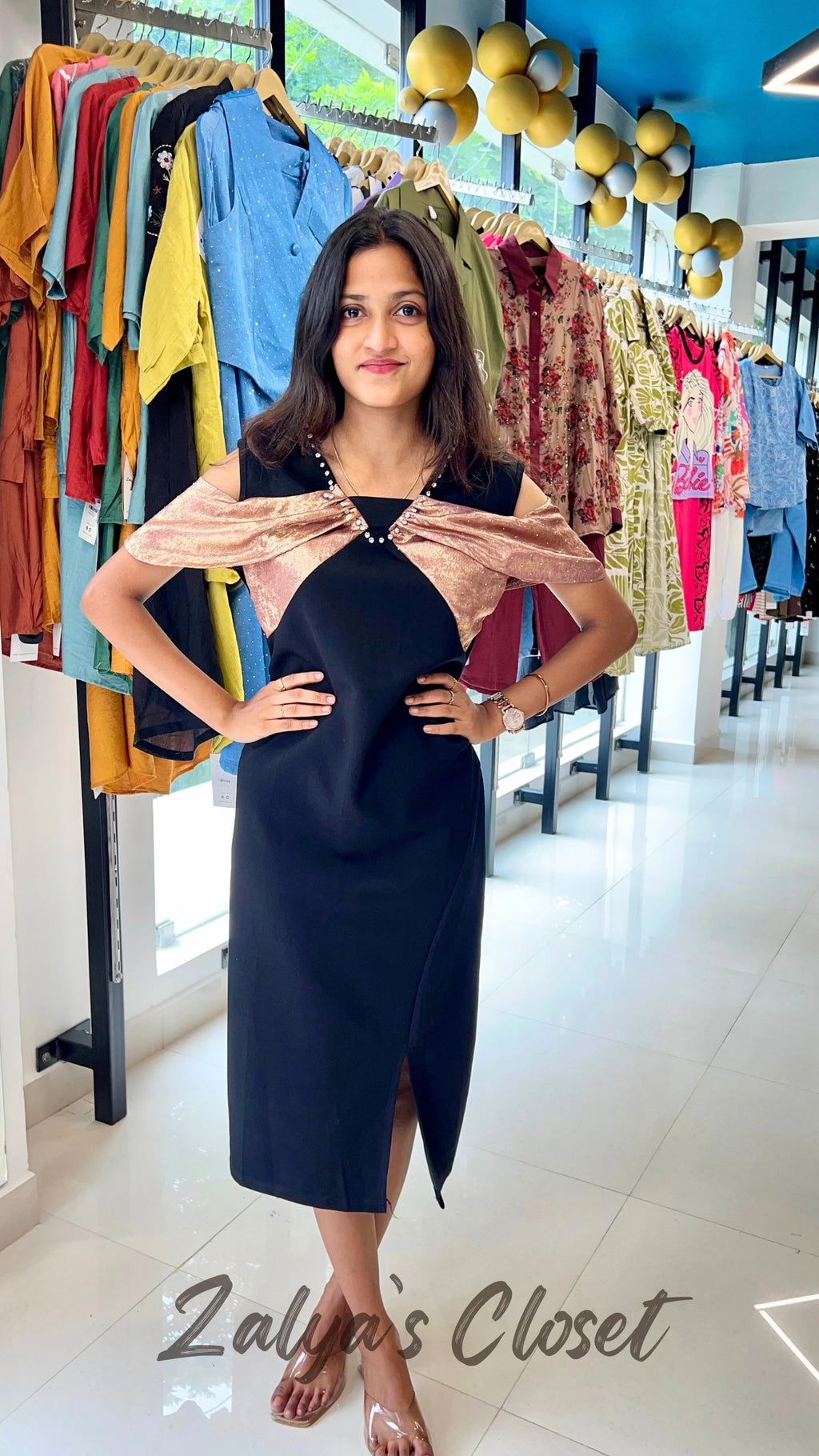 Imported Shiny Bodycon Dress image 5