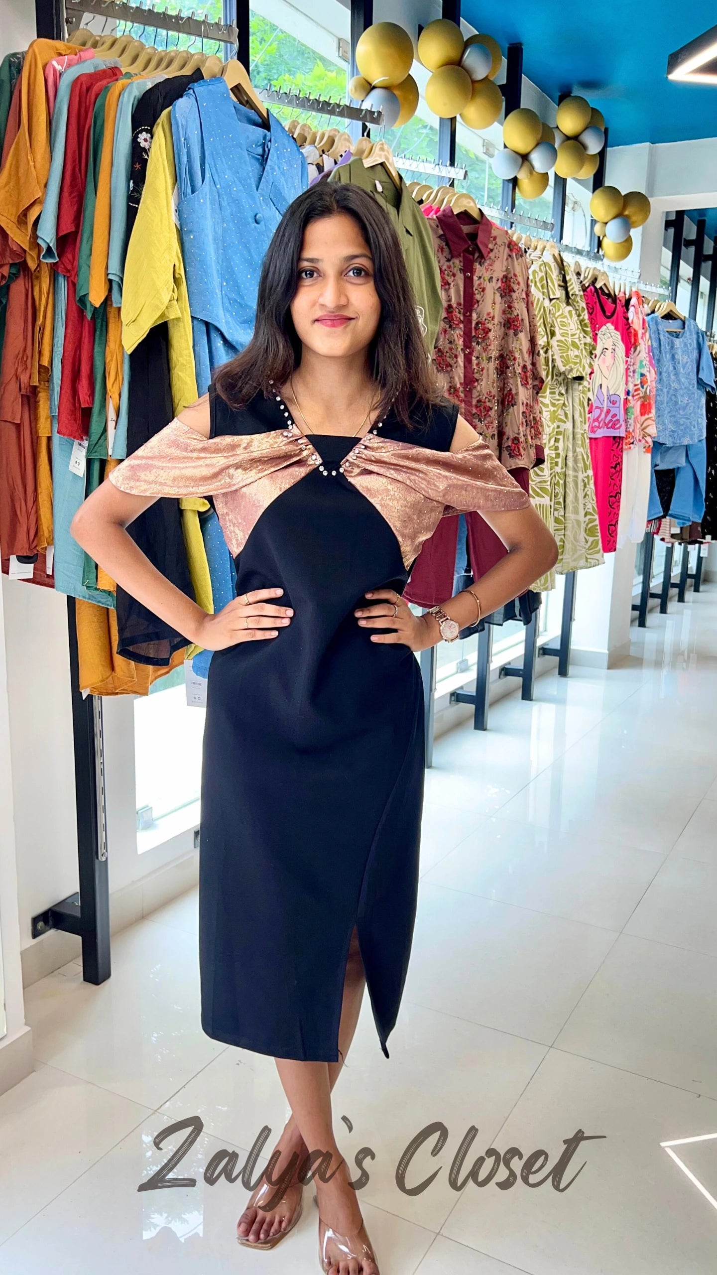 Imported Shiny Bodycon Dress image 5