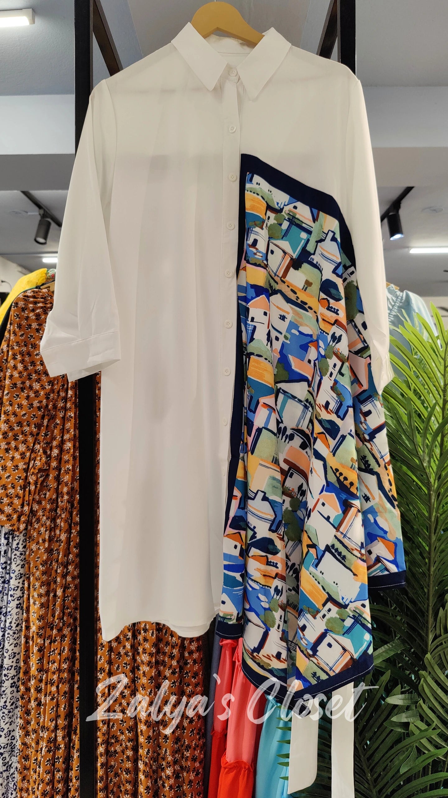 Asymmetric Long Shirt Imported image 4