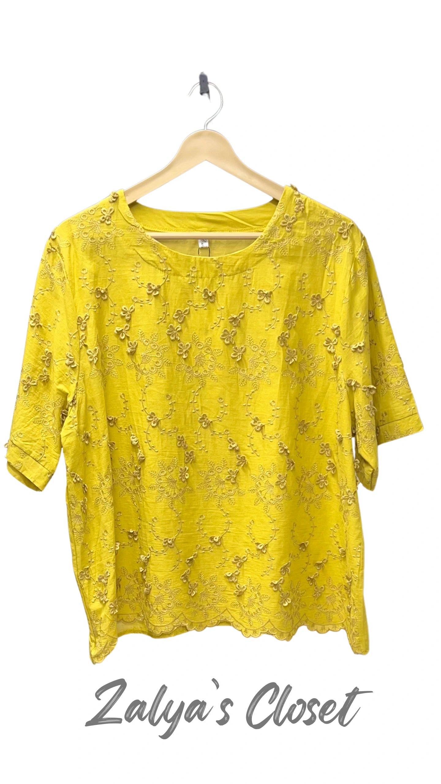 Embroidered Plus Size Tops image 0