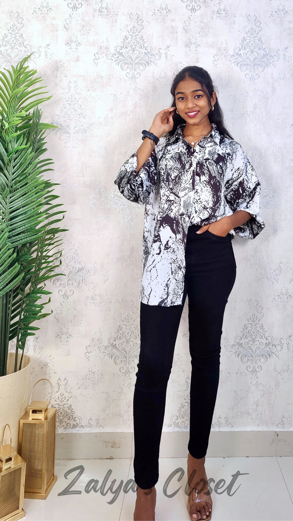 Printed Shirts - White1 image