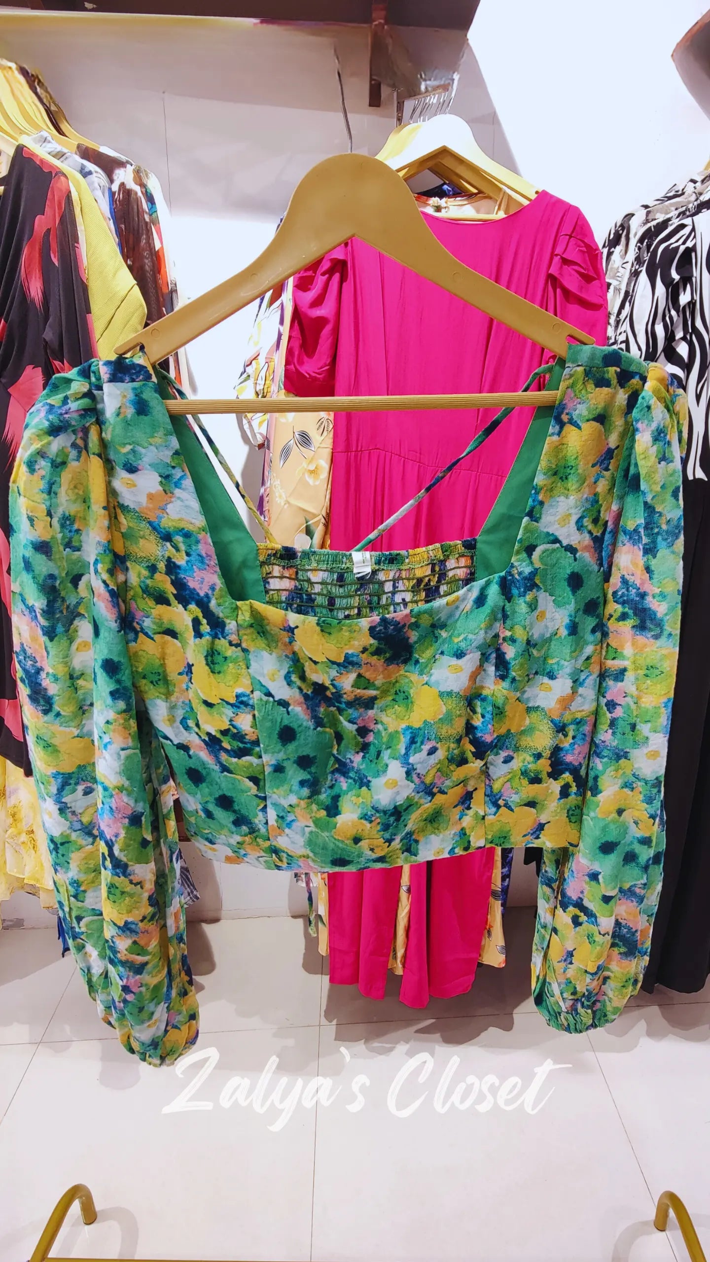 Square Neck Cotton Smocking Top image 1