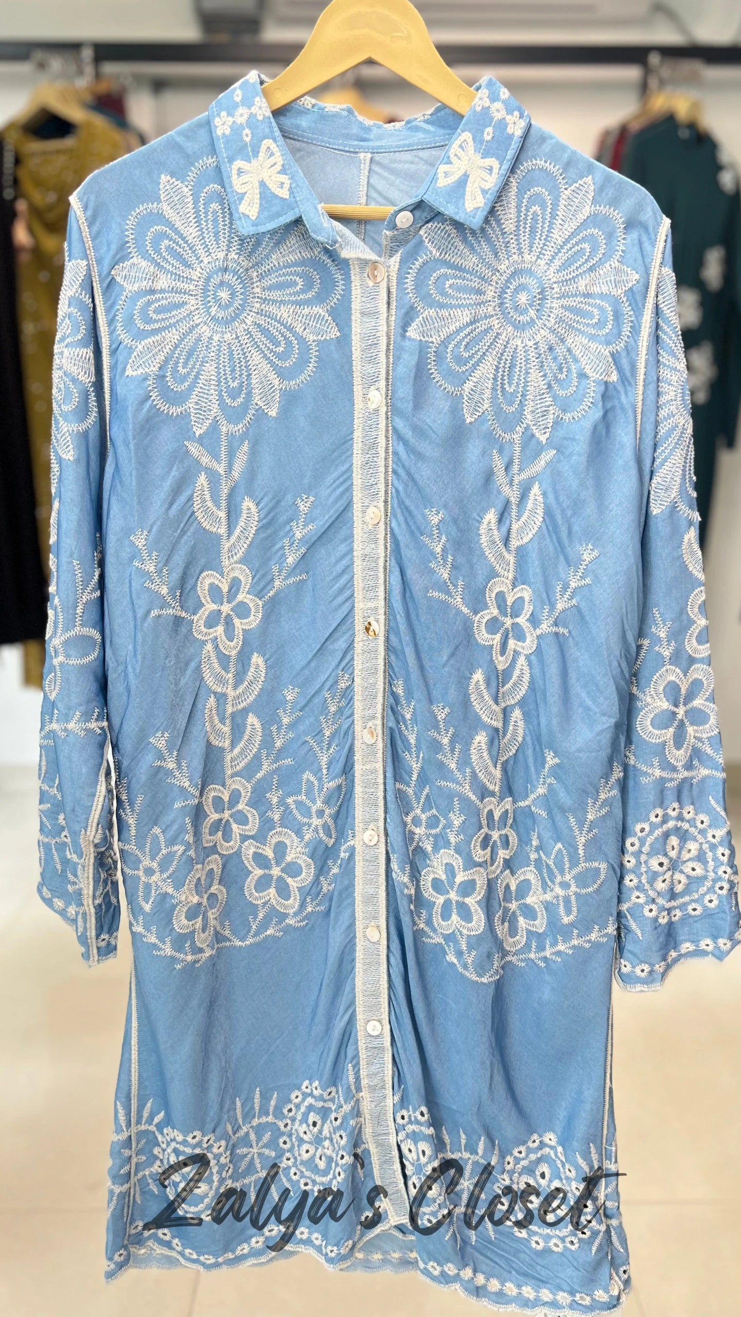 Imported Fully Embroidered Tops image 3