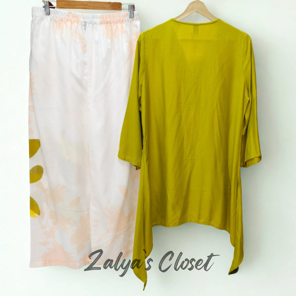 Flower Printed Asymmetrical Co-ord Set image 9