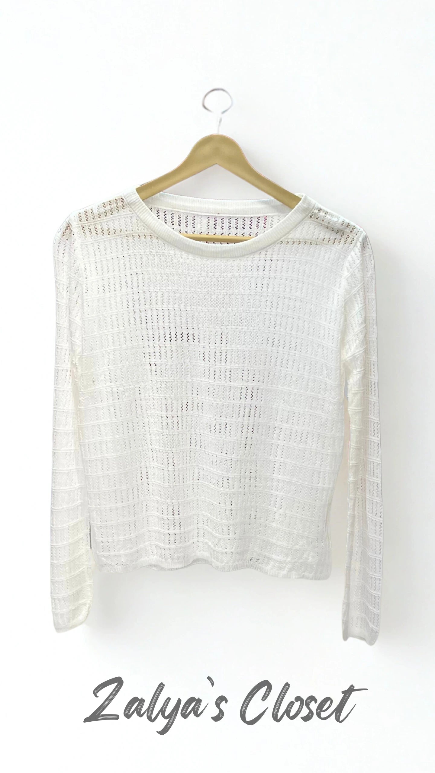 Imported Crochet Tops - White image