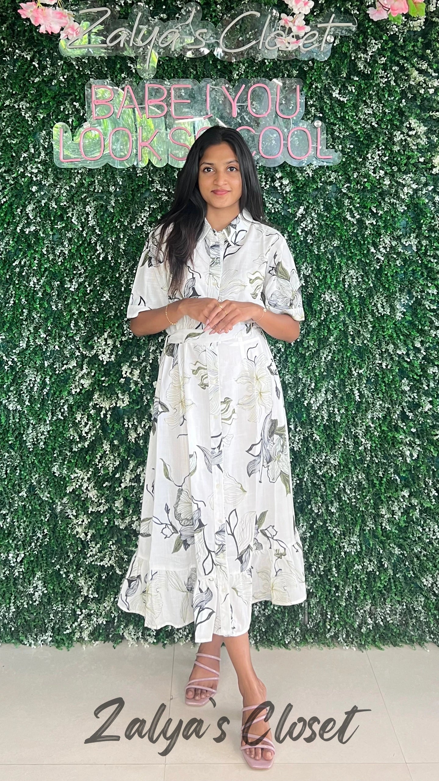 Printed Front Buttoned Dress image 4