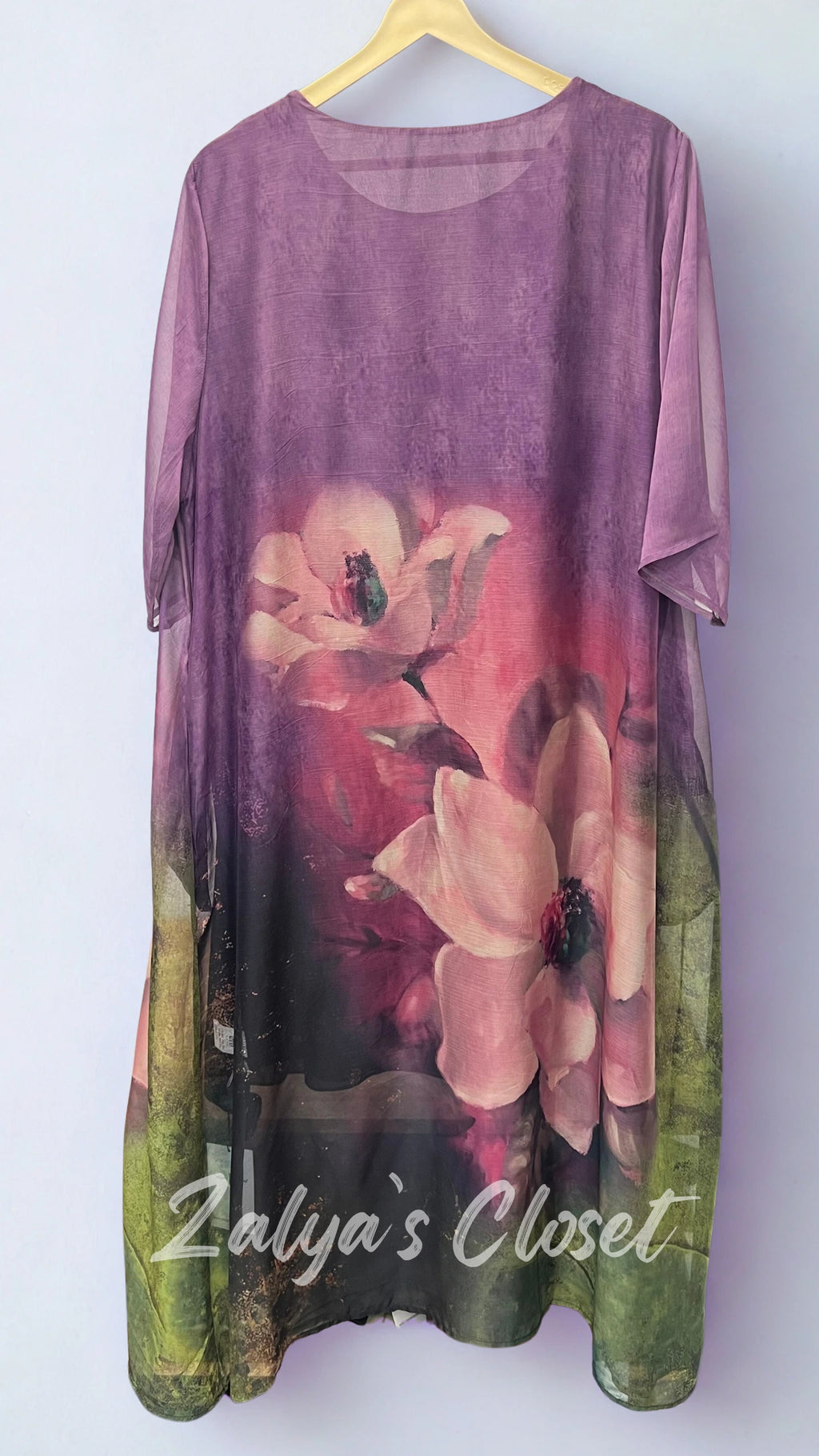 Imported Bottom Printed Plus Size Tunic Dress image 2