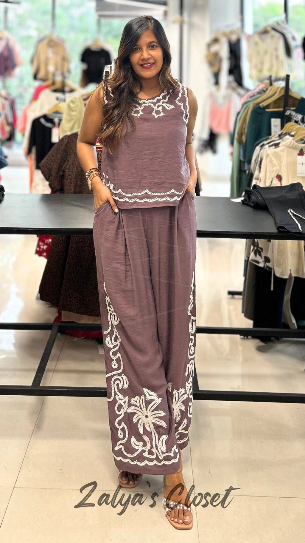 Embroidered Co-ord Set image 4