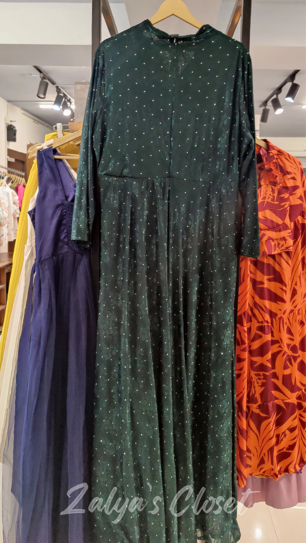 Stone Work Party Wear Gown With Belt image 1