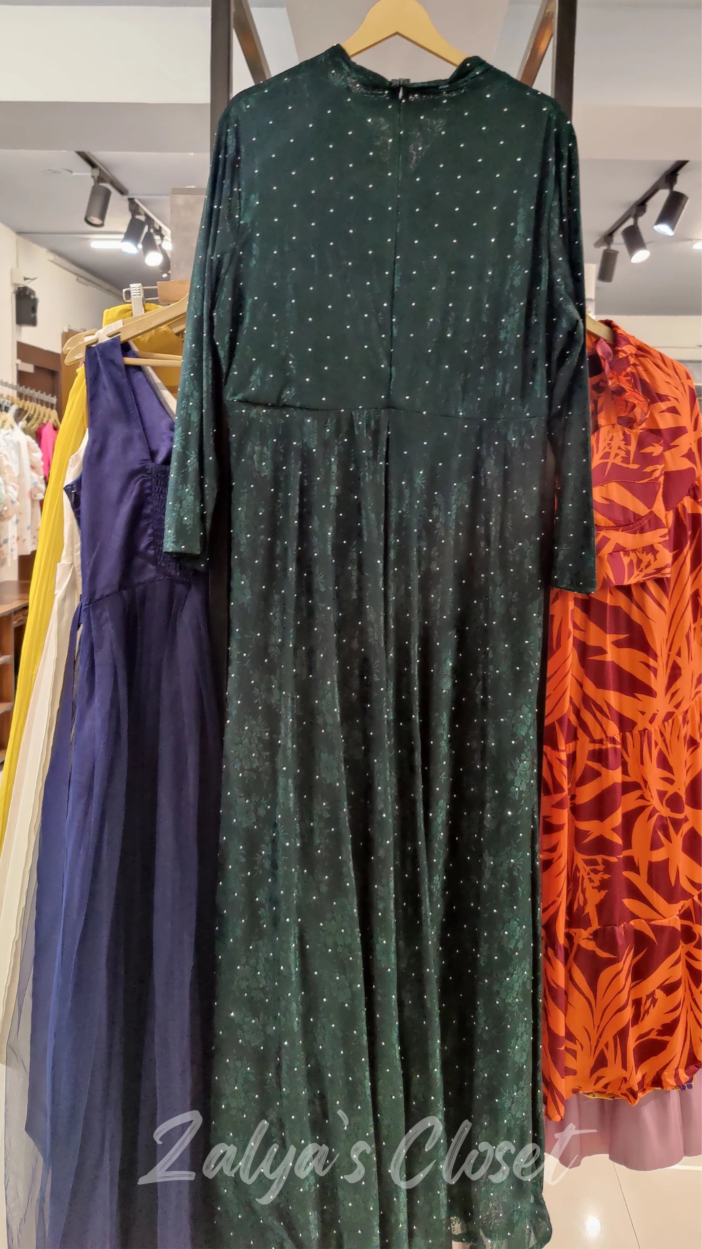 Stone Work Party Wear Gown With Belt image 1