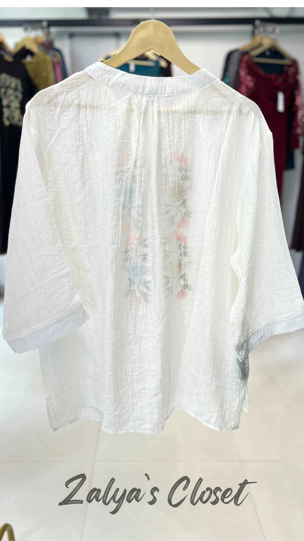 Embroidered Tops Plus Size image 18