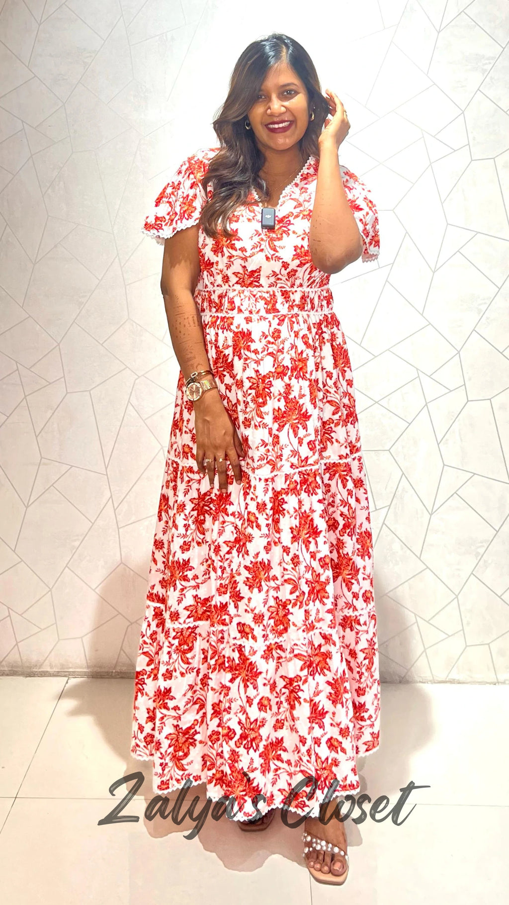 Printed Full Length Lace Work - 16 image