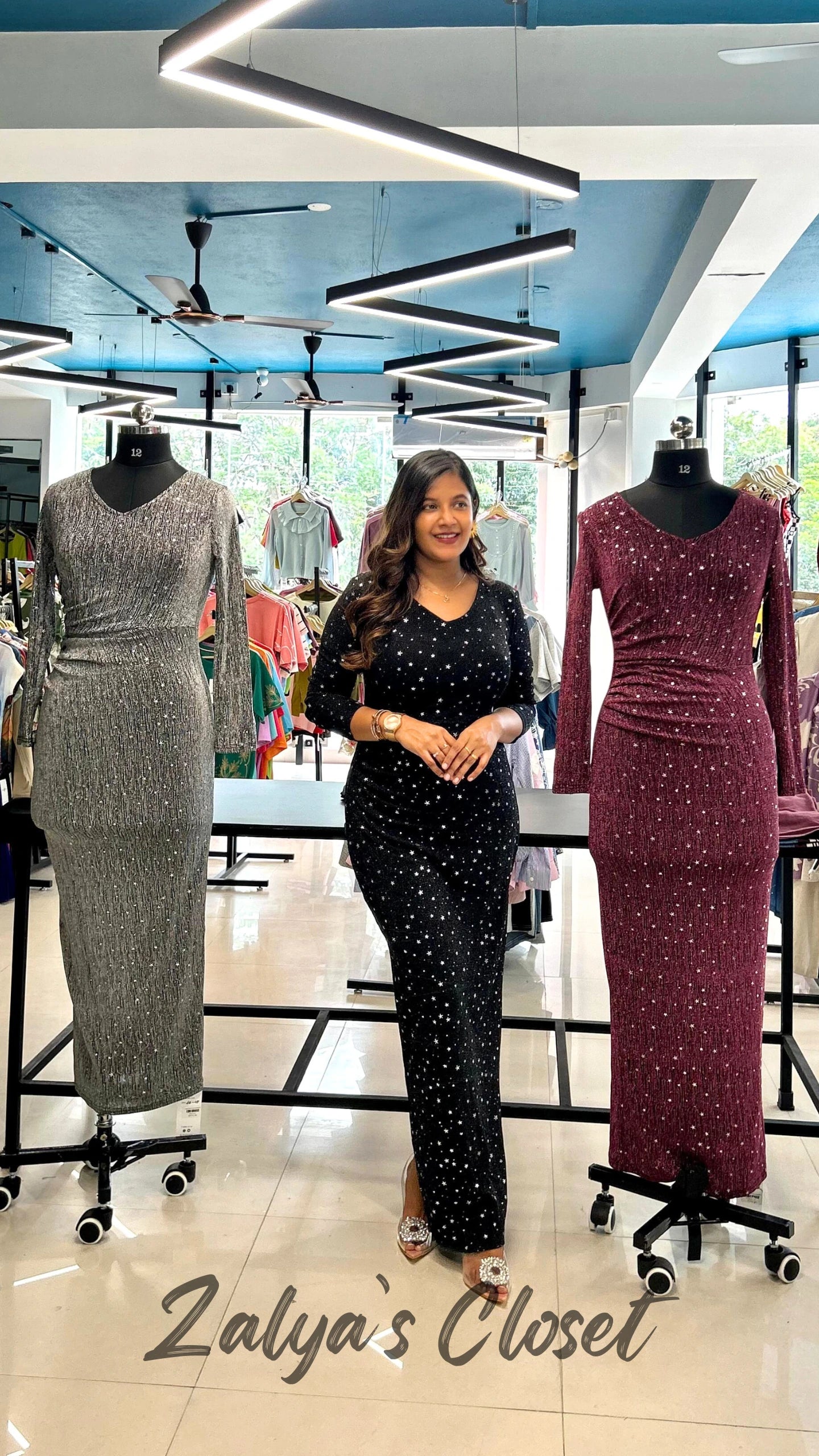 Imported Shimmer Bodycon Dress image 1