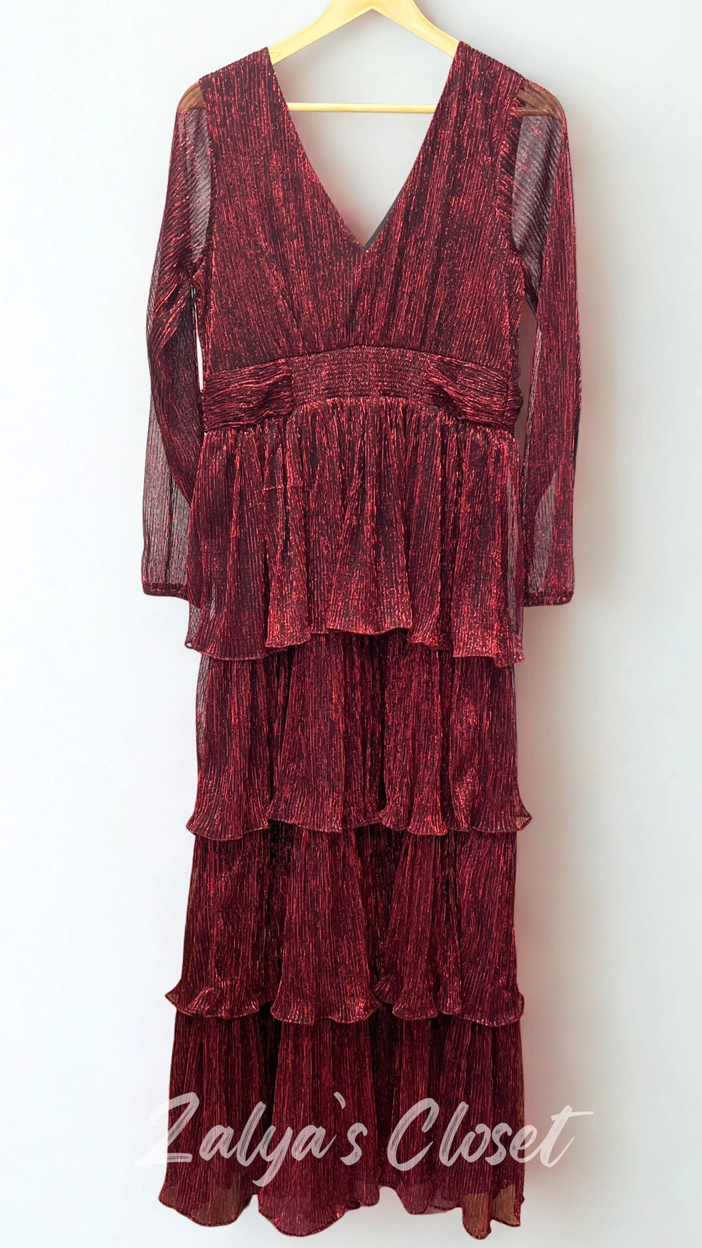 Tiered Party wear Gown image 3