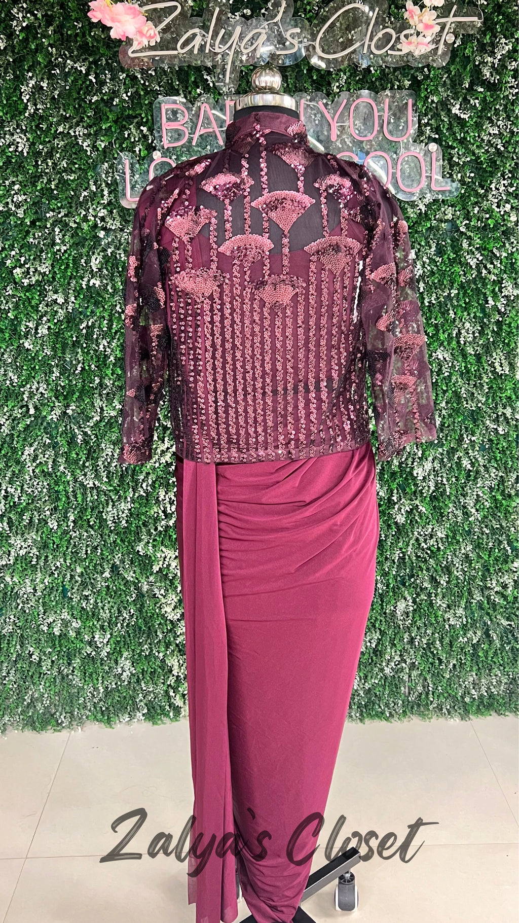 Jacket Style Predraped Saree image 3