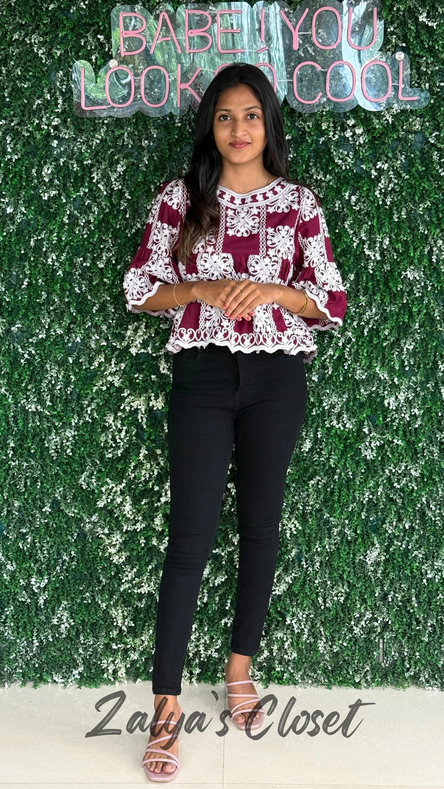 Top with Embroidered Detailing image 7