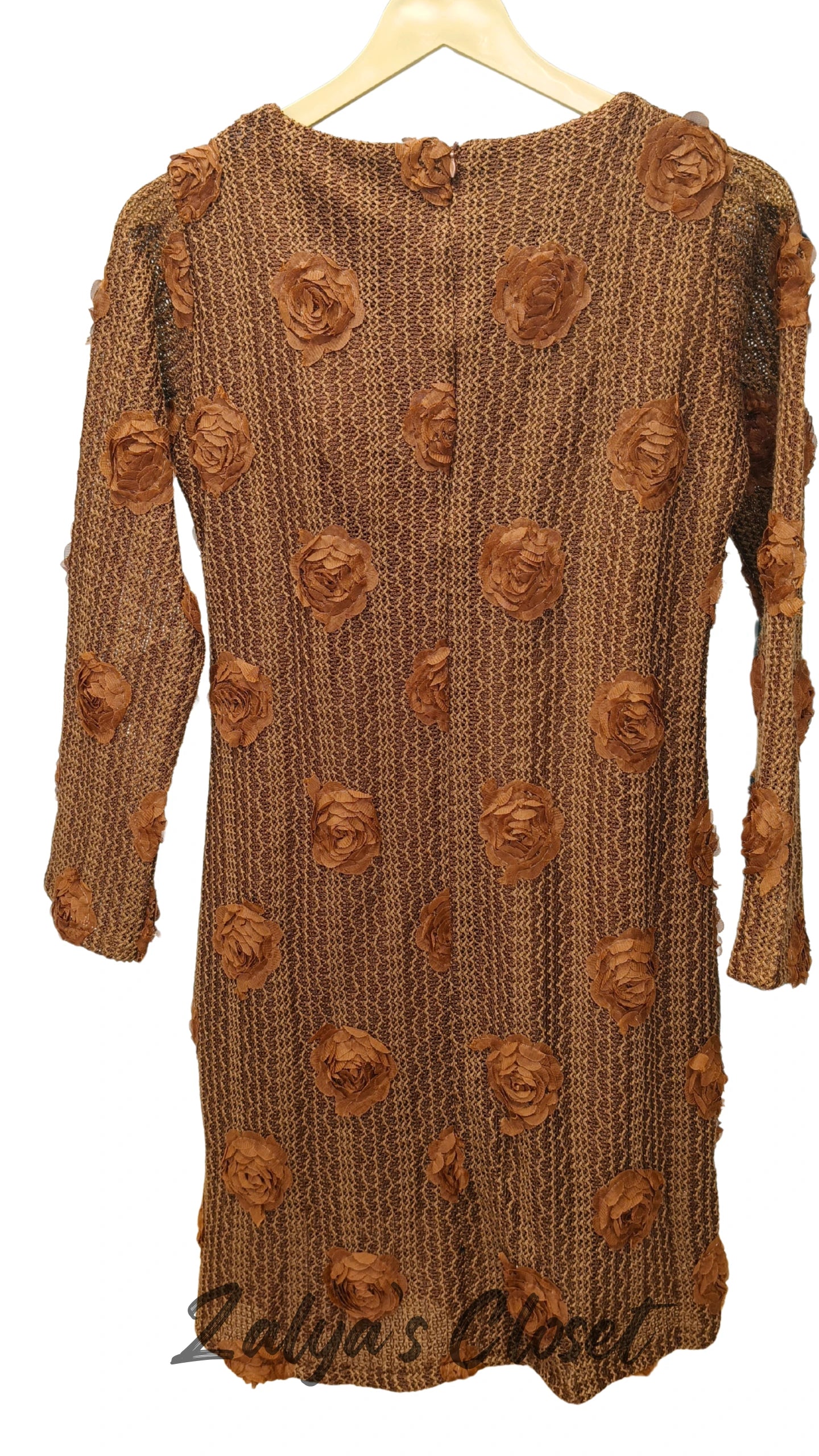 Imported Flower Embossed Dress image 10