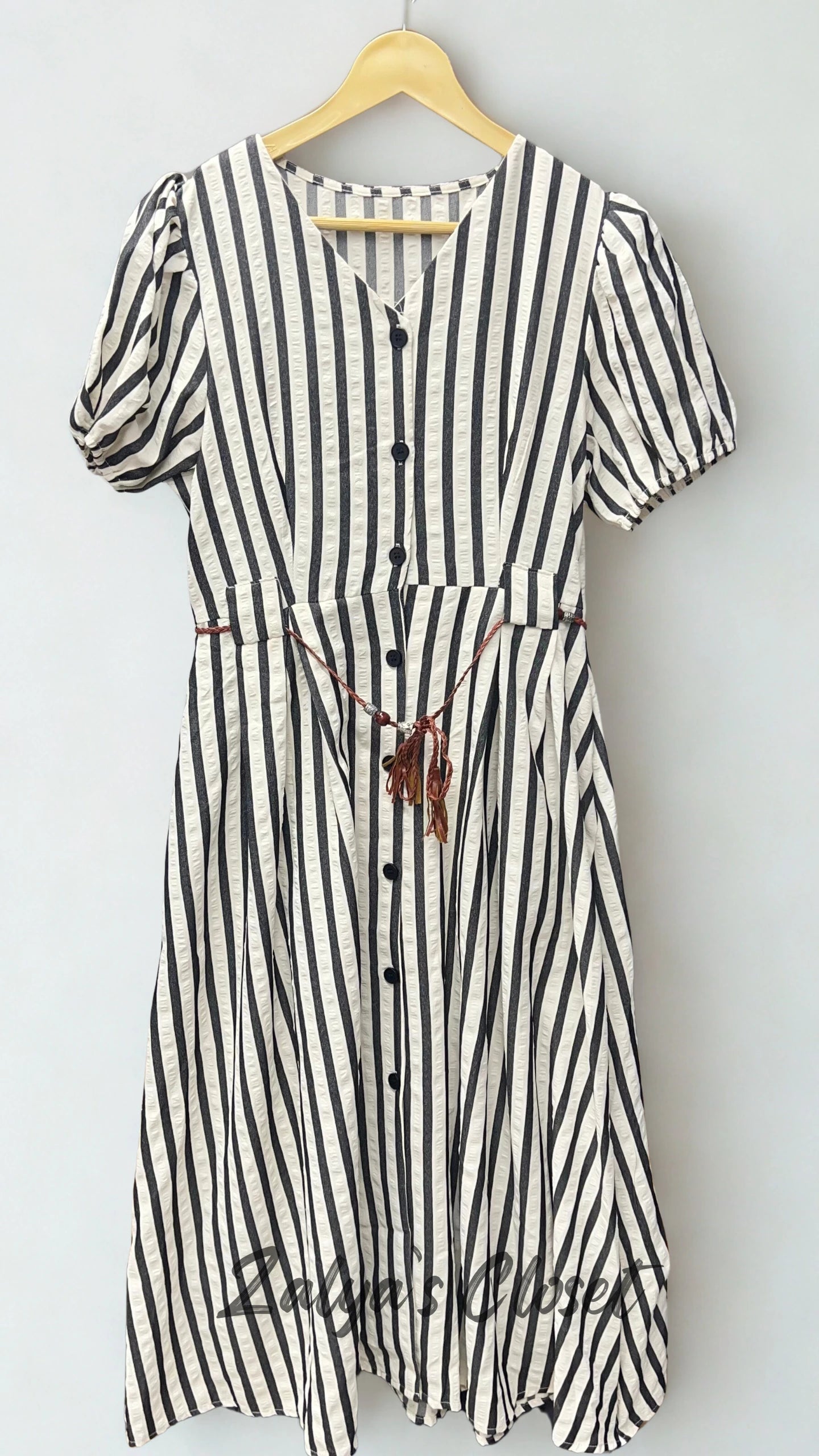 Imported Korean Striped Dress image 9