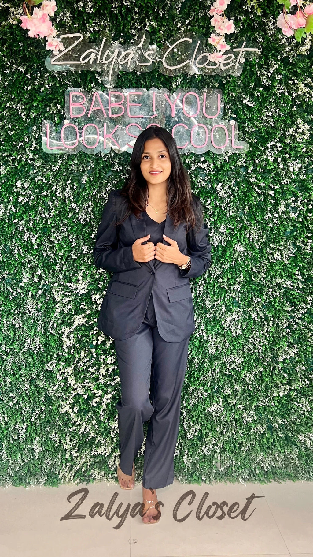 Premium 3pcs Blazer Suit set Navy Blue - 12 image