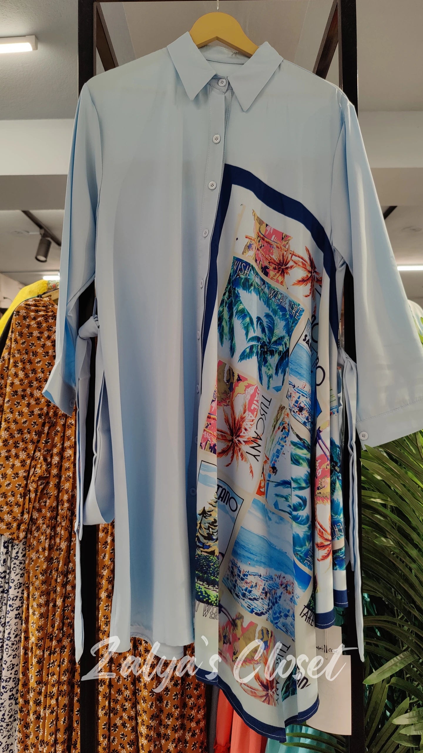 Asymmetric Long Shirt Imported image 12