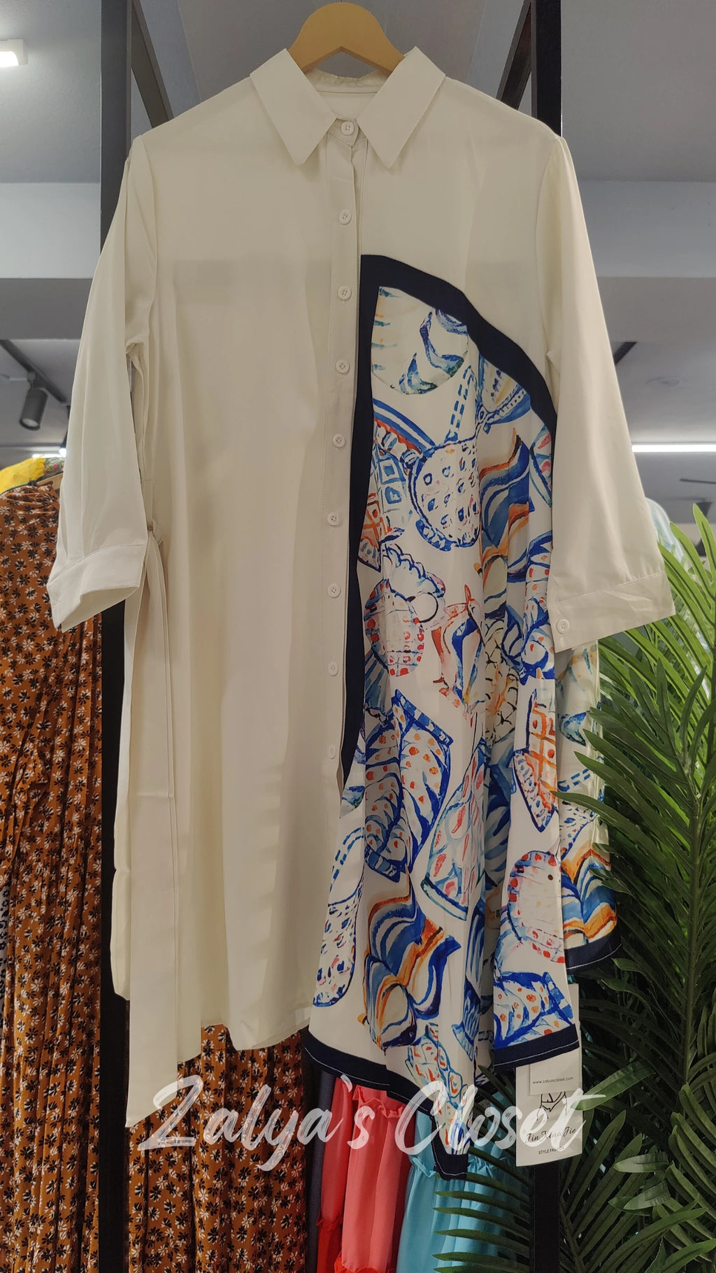 Asymmetric Long Shirt Imported image 15