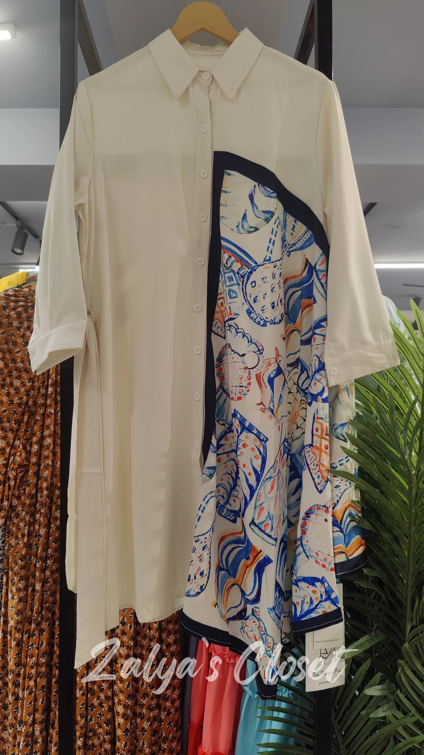 Asymmetric Long Shirt Imported image 15