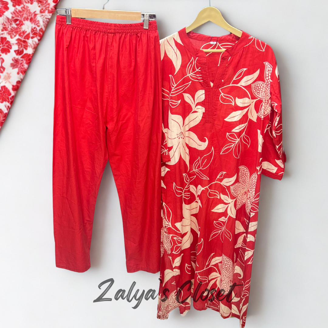 Cotton printed Kurti and Pant Co-ord Set image 8