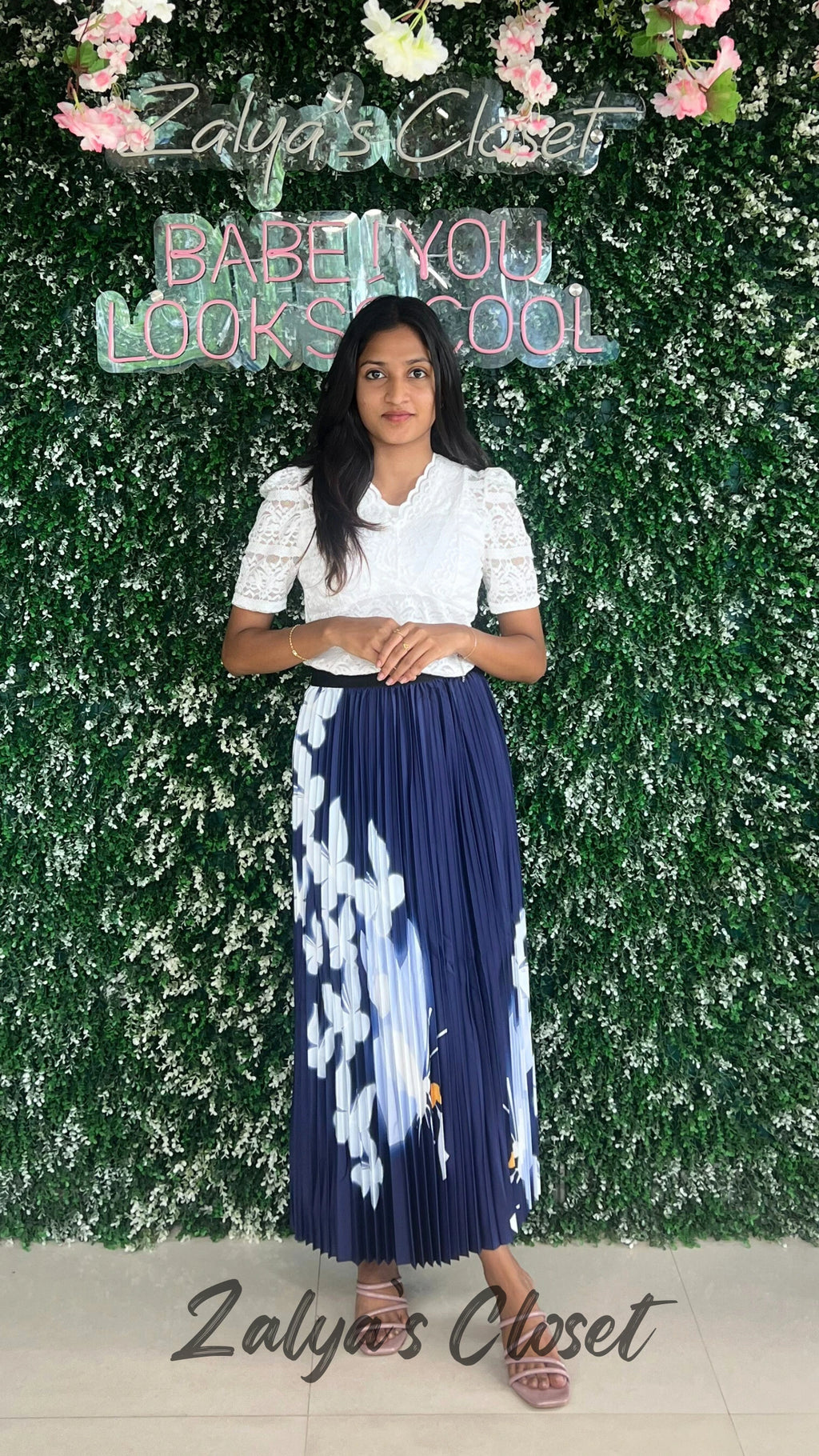 Imported Bottom Flower Printed Skirt image 12