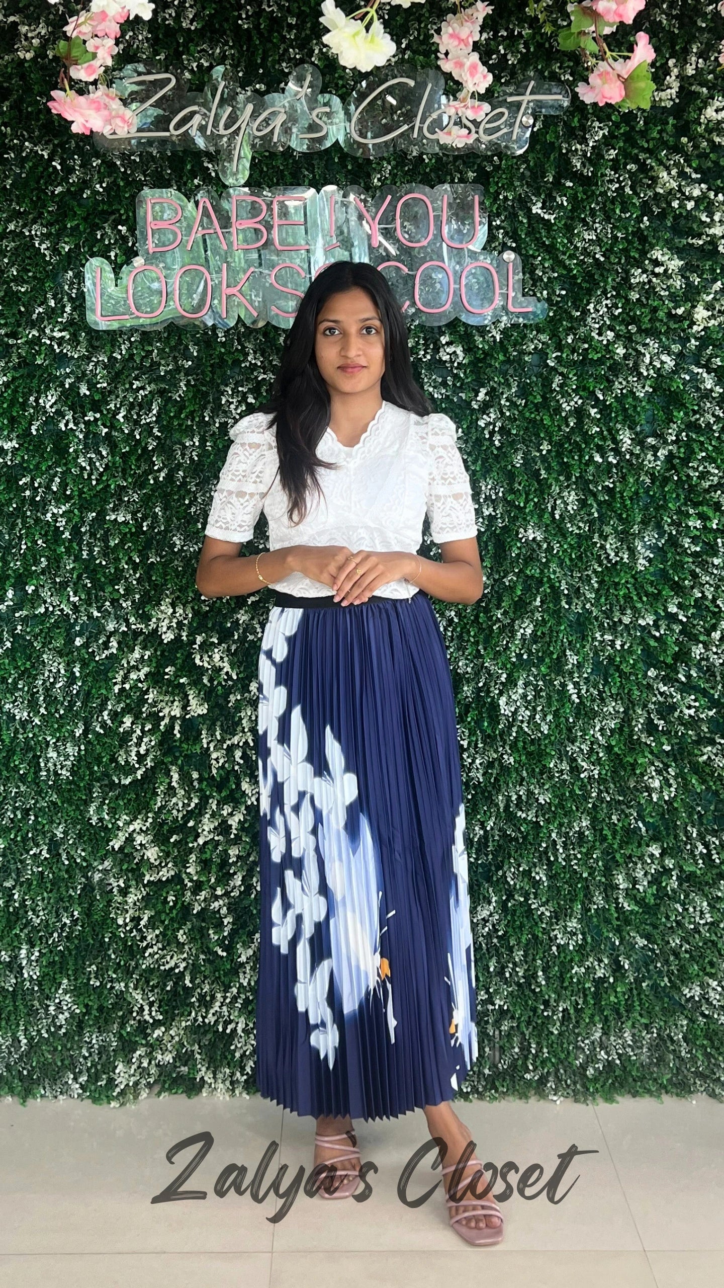 Imported Bottom Flower Printed Skirt image 12