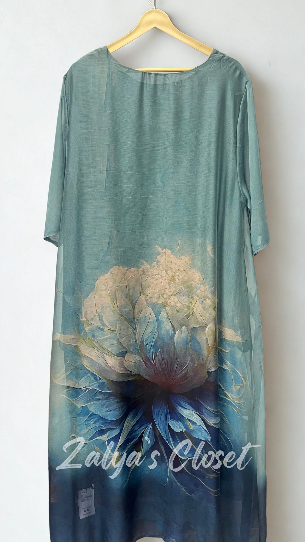 Imported Bottom Printed Plus Size Tunic Dress image 7