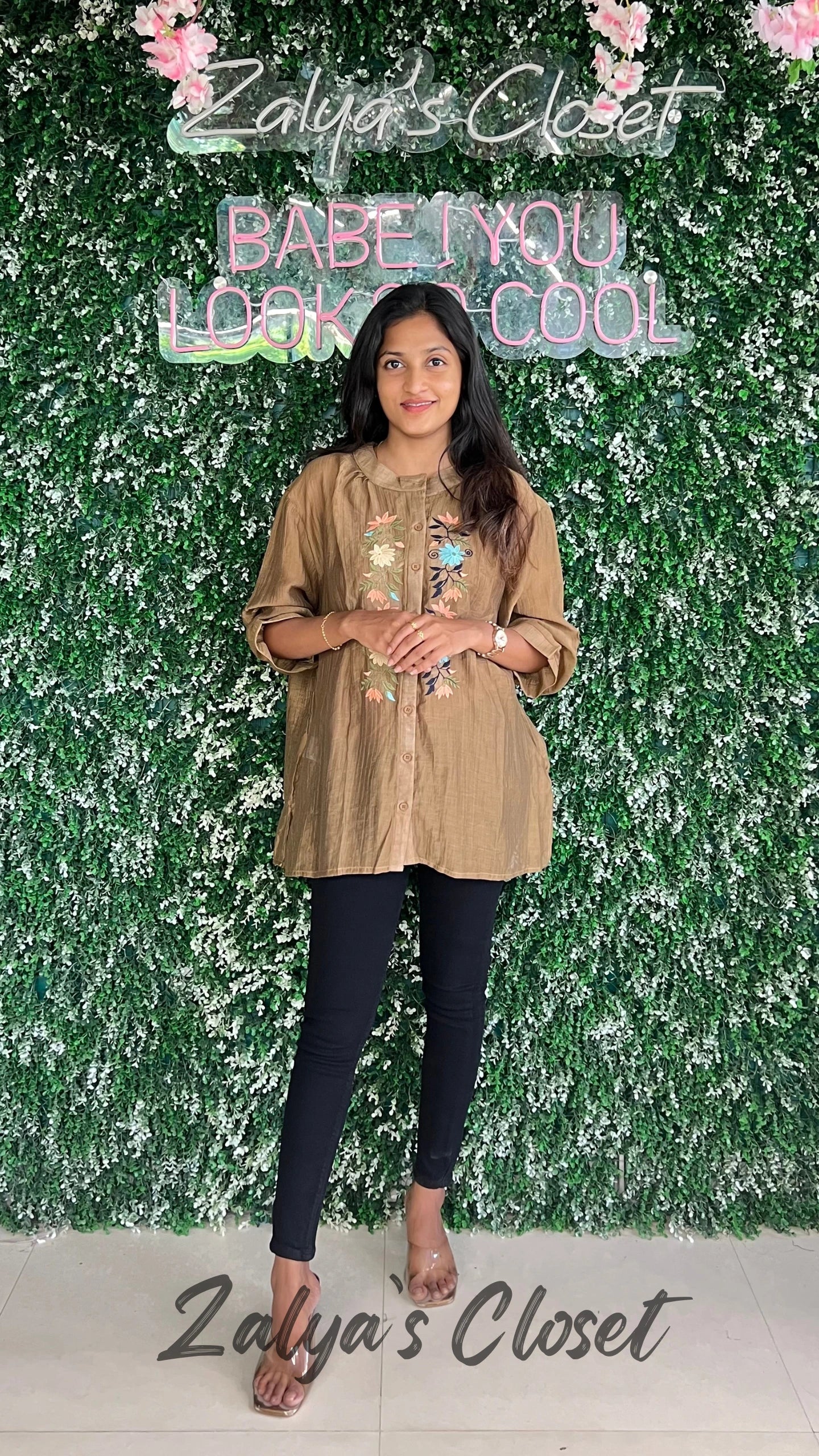 Embroidered Tops Plus Size image 1