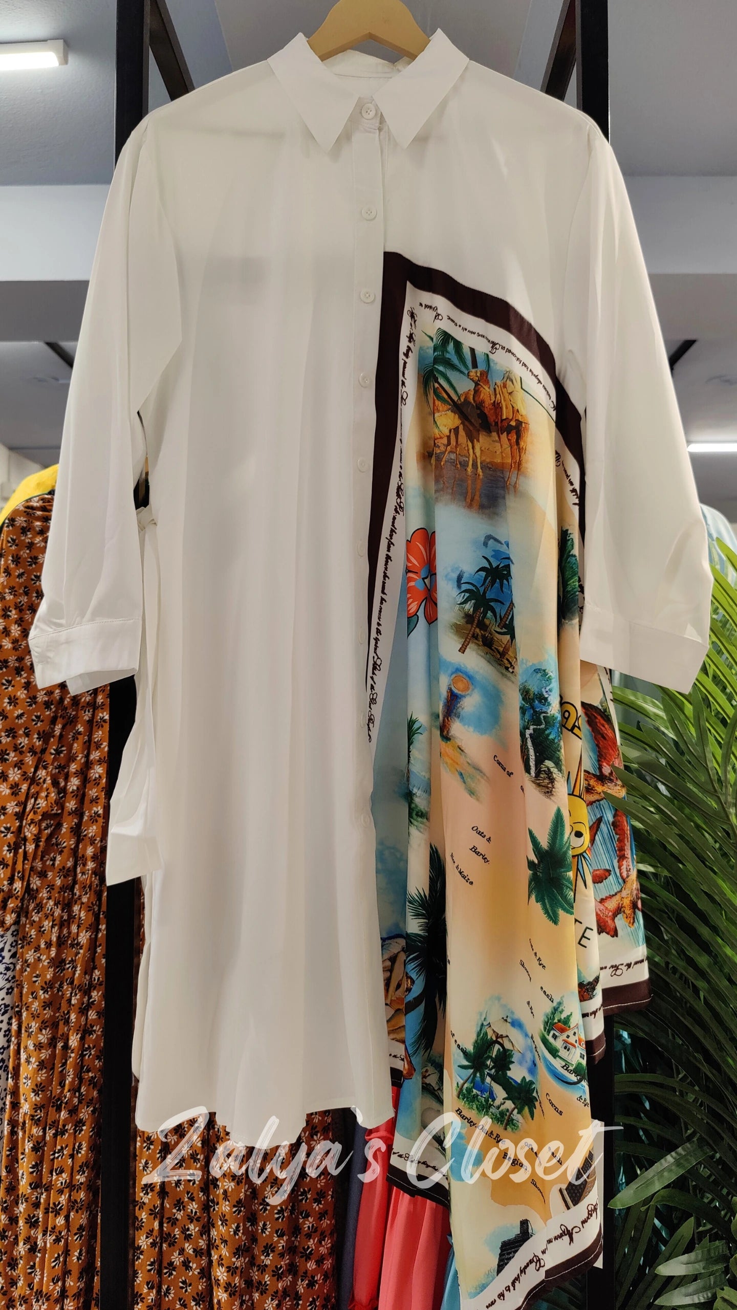 Asymmetric Long Shirt Imported image 1