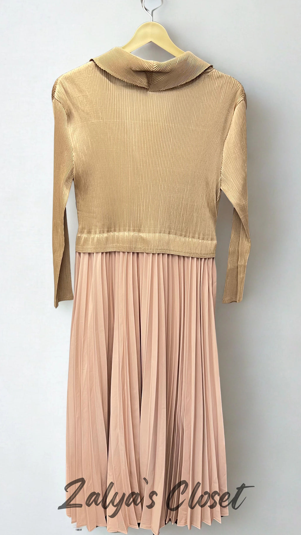 Imported One Side Pleated Magic Dress image 2