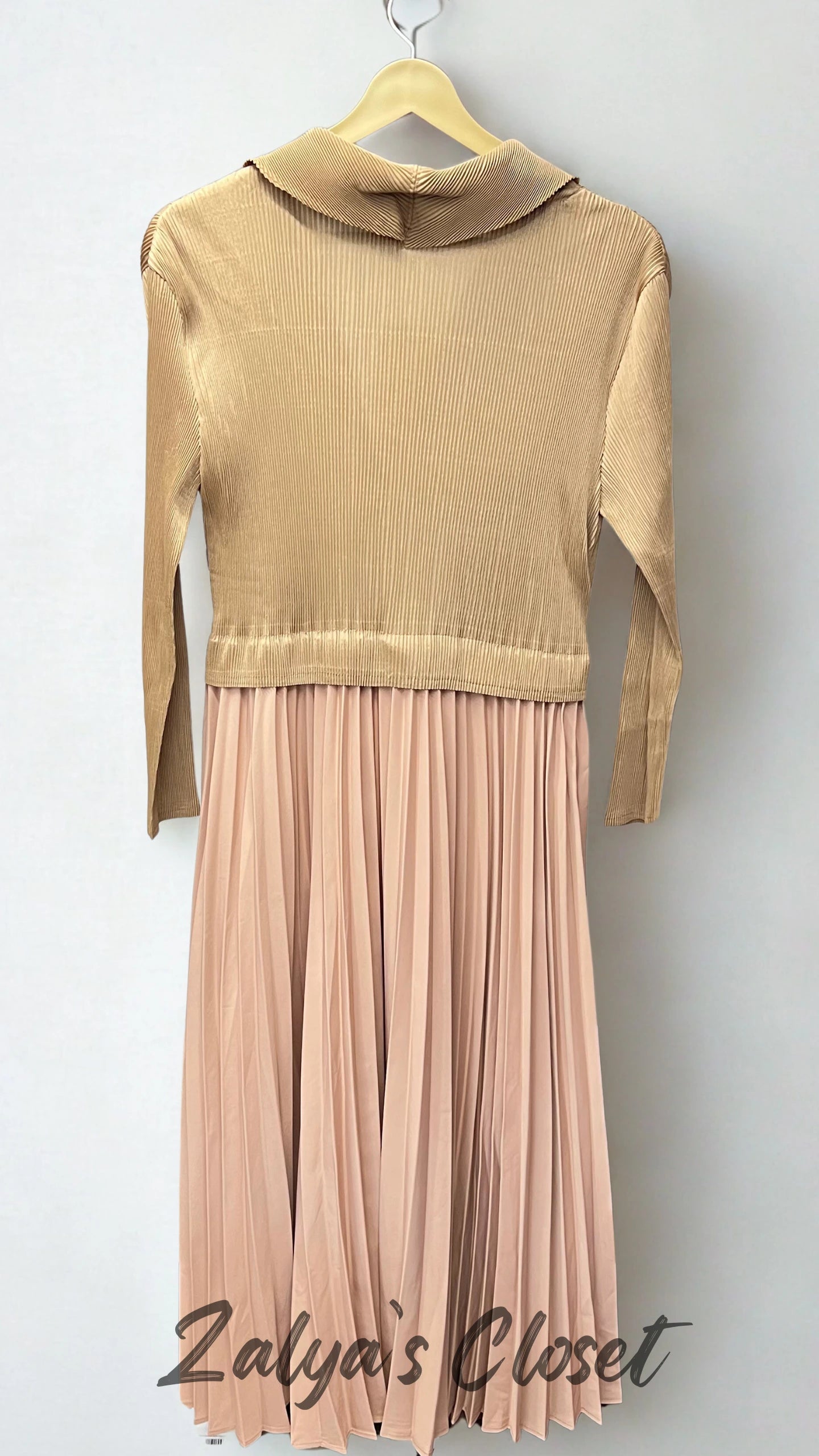 Imported One Side Pleated Magic Dress image 2