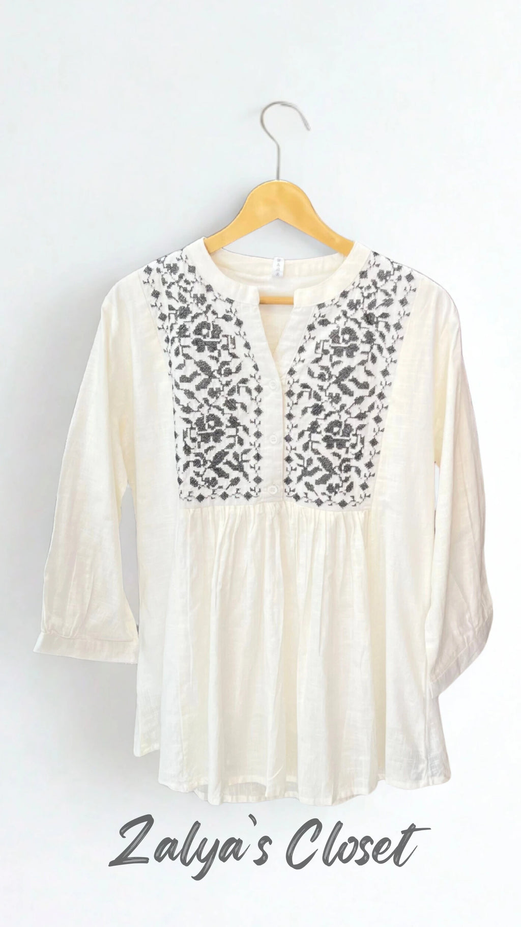 Peplum Style Tops - White, 38 - 42 image