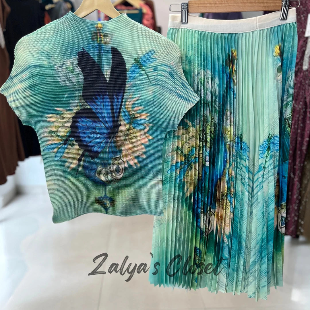 Imported Flower Printed Magic Skirt and Top Set image 1