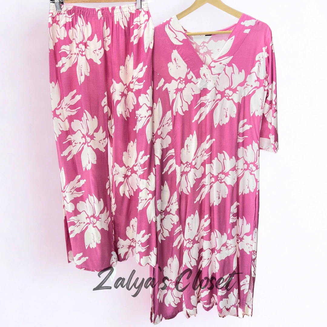 Cotton Same Print Kurta and Pant Co-ord Set image 9