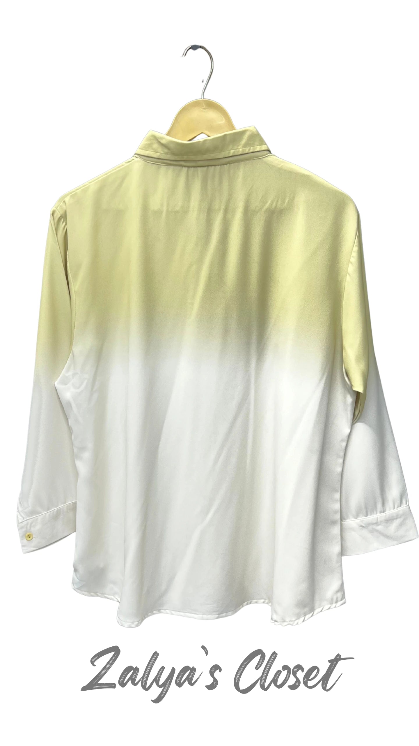 One Side Flower Printed Ombre Shirt image 8