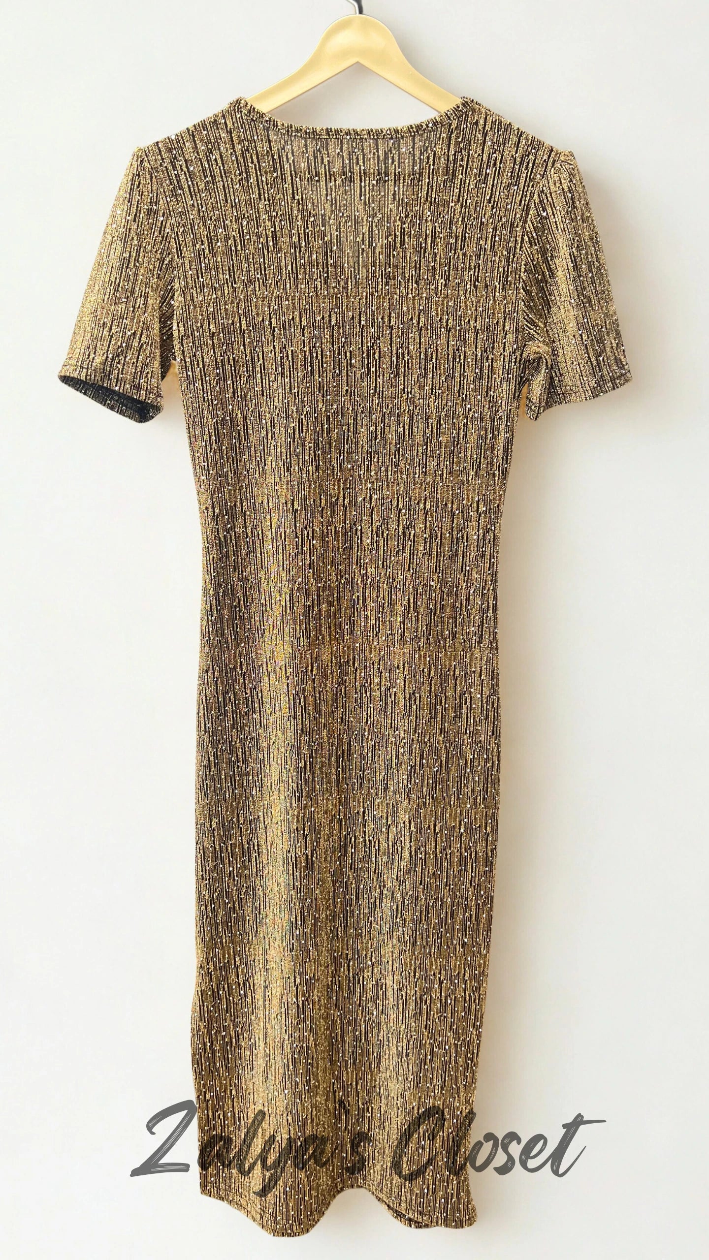 Full Stone Work Imported Dress with Metallic Belt image 1