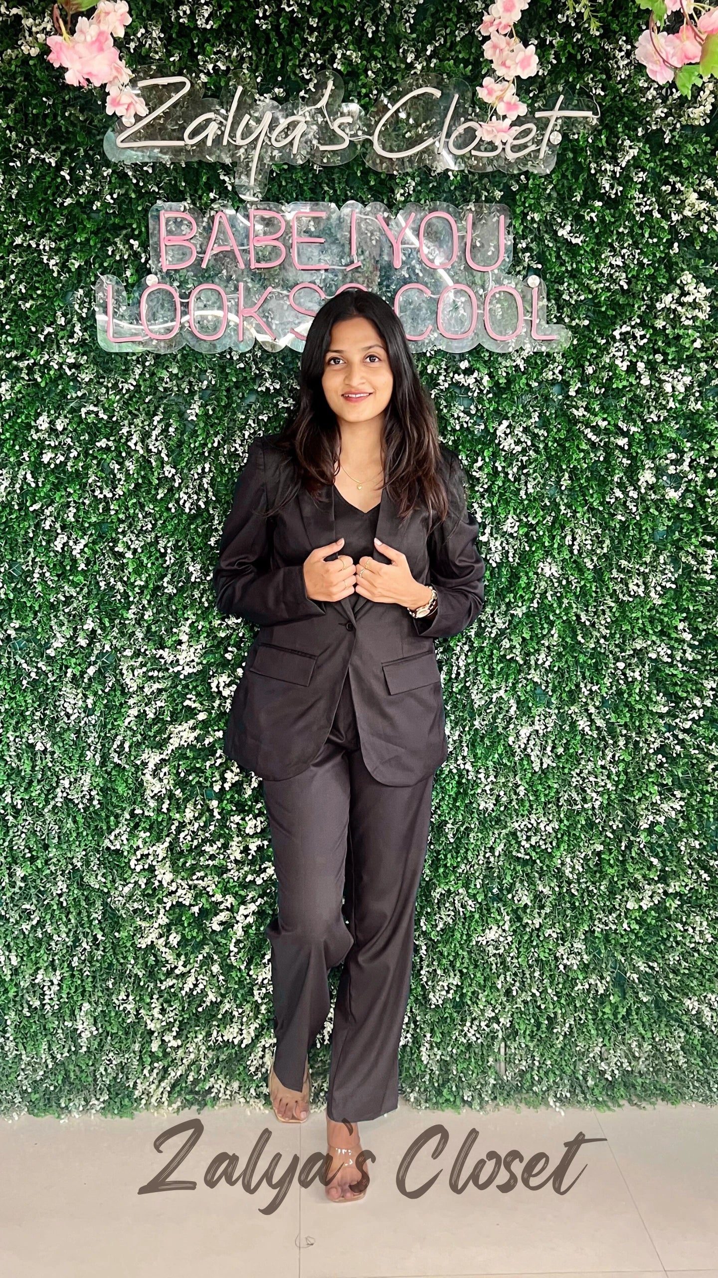 Premium 3pcs Blazer Suit set Black image 8