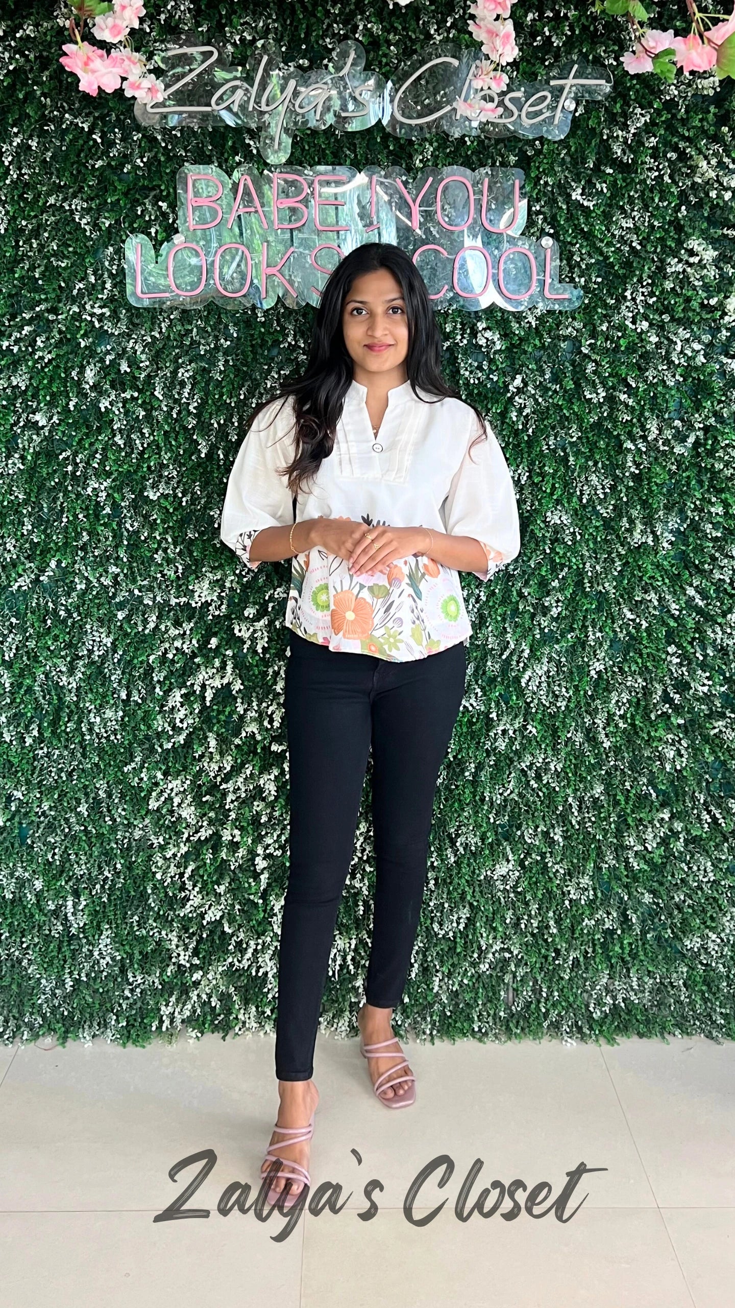 Tops with Bottom Flower Prints image 2